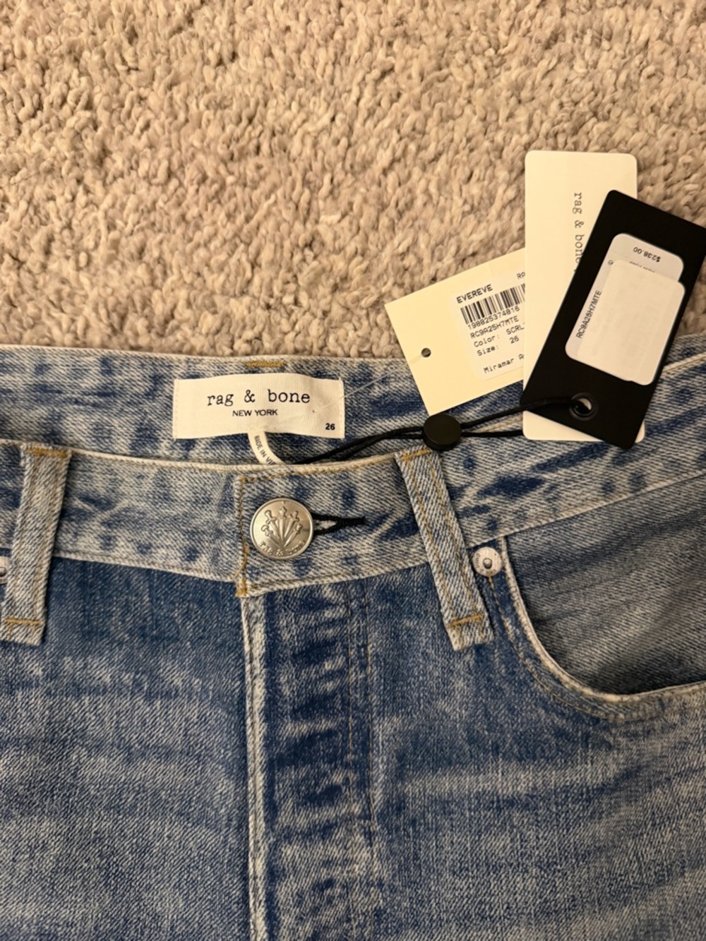 rag & bone wide leg denim